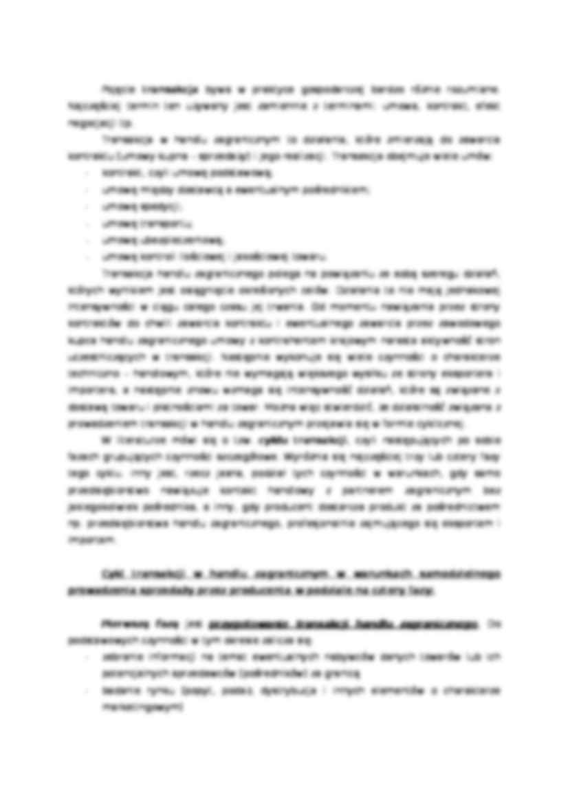 Handel zagraniczny - Cykl transakcyjny - strona 2