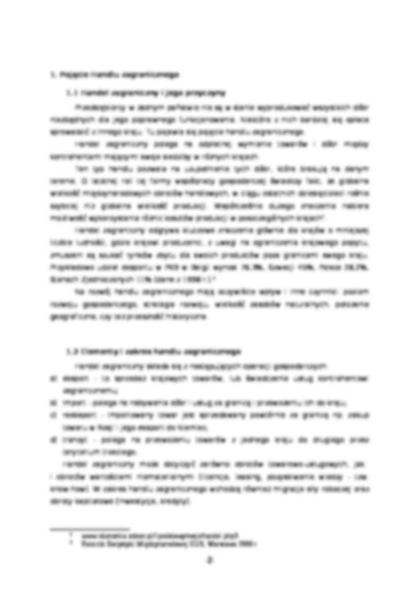 Handel zagraniczny - bilans płatniczy - strona 2