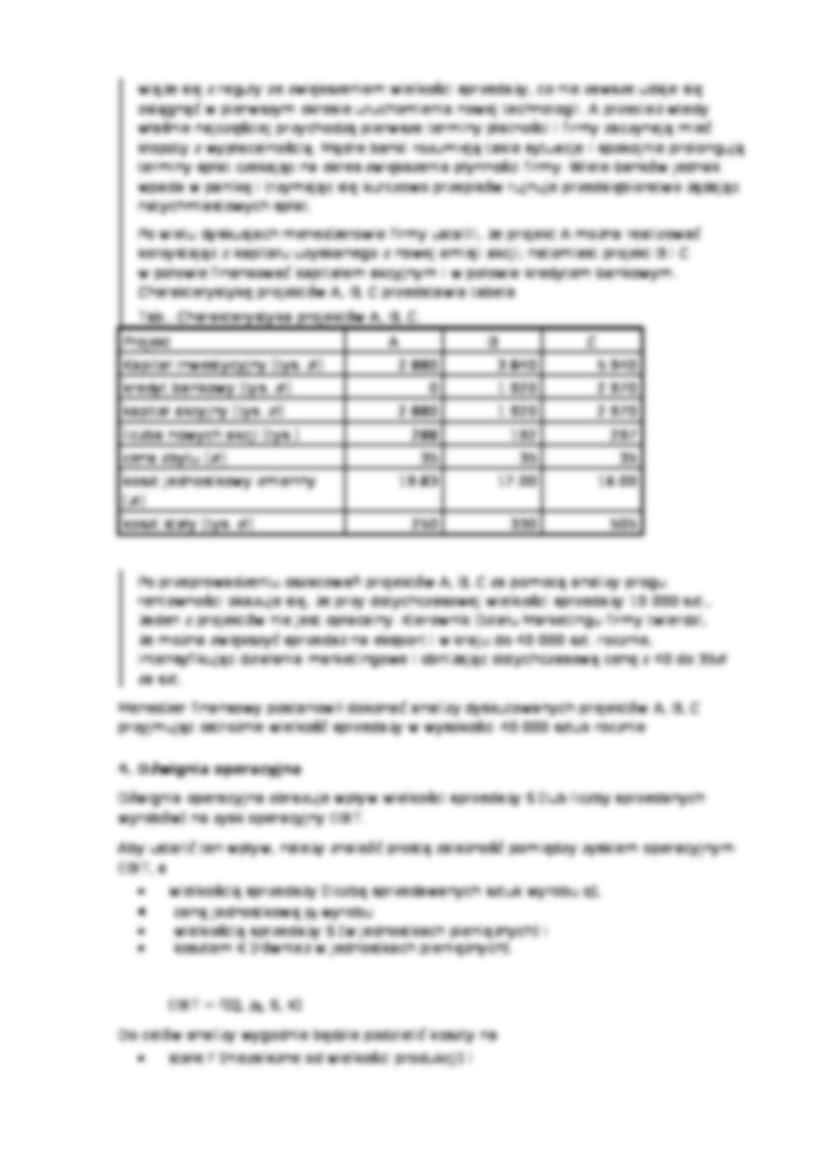 próg rentowności - analiza finansowa - strona 3