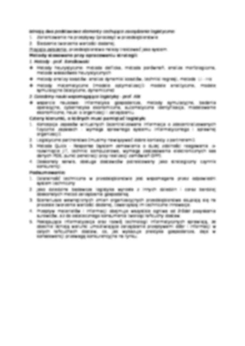 Ujęcia zarządzania logistycznego - strona 2