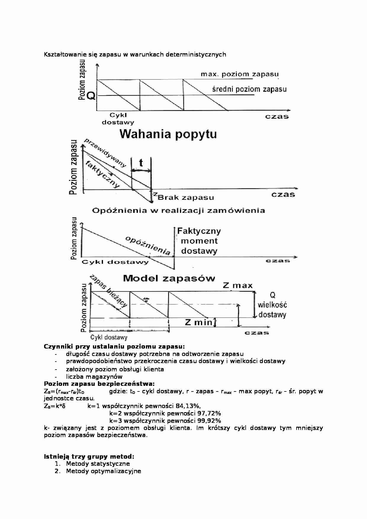 Logistyka wykład 9 - zapasy - strona 1