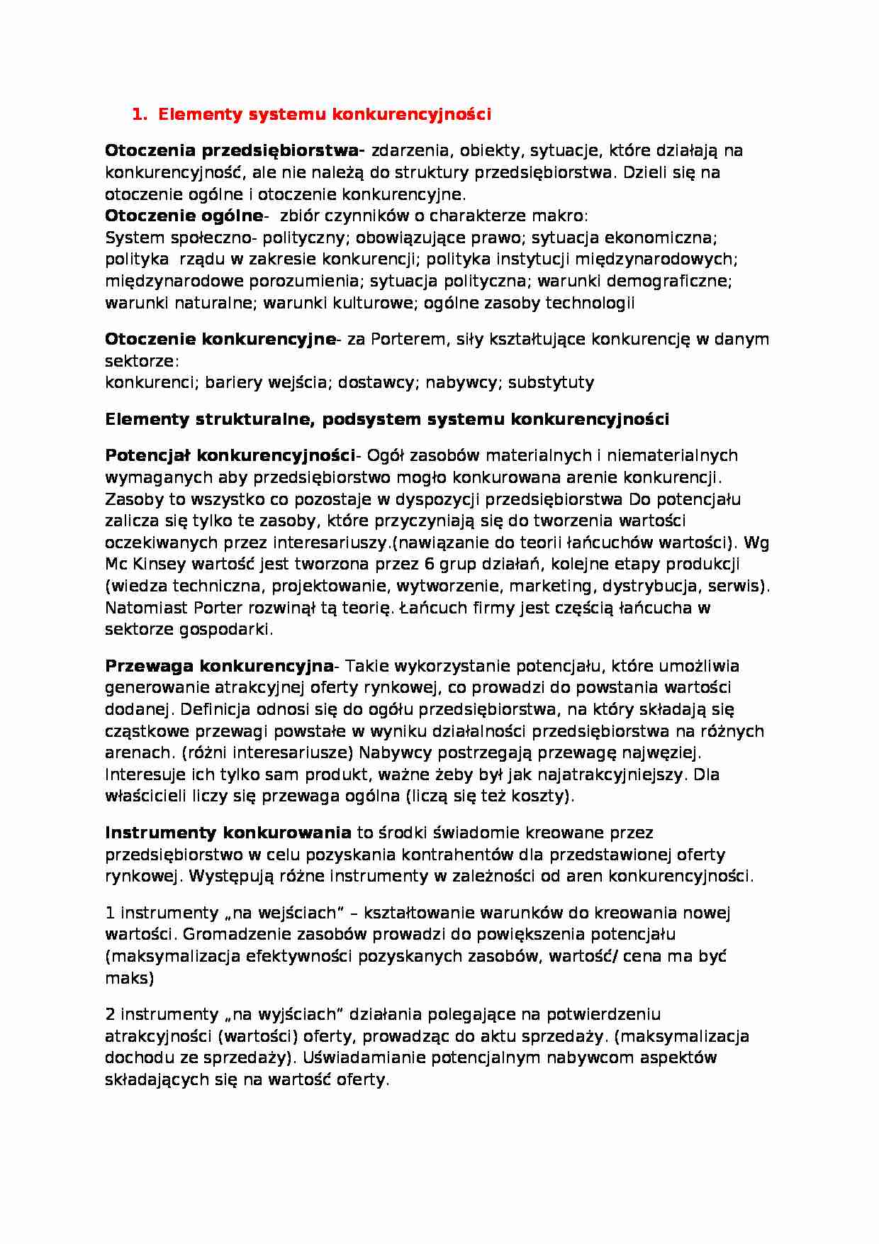 opracowanie pytań egzamin  - strona 1