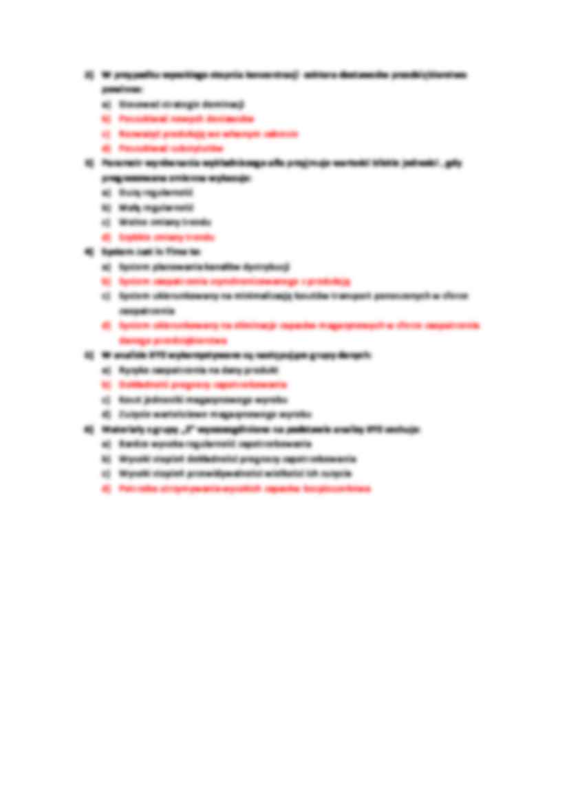 test pytania logistyka - strona 3
