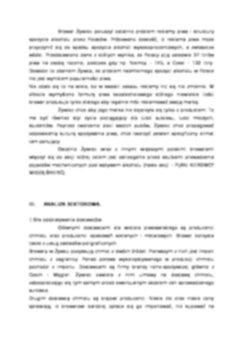 Analiza strategiczna browaru - strona 3
