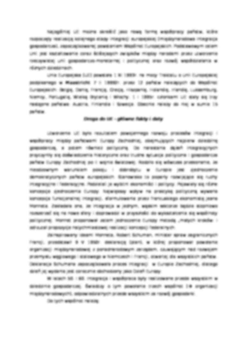 Traktat z Maastricht - integracja europejska - strona 3