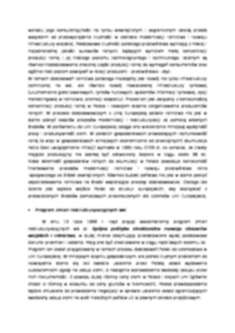 Problem rolnictwa, a Unia Europejska - Restrukturyzacja wsi - Wrzosowisko - strona 3