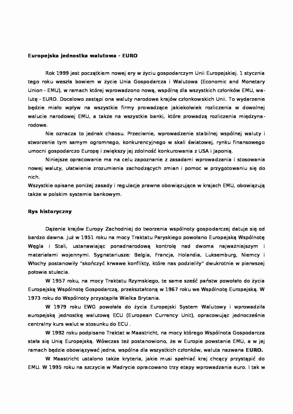 Waluta euro - strona 1