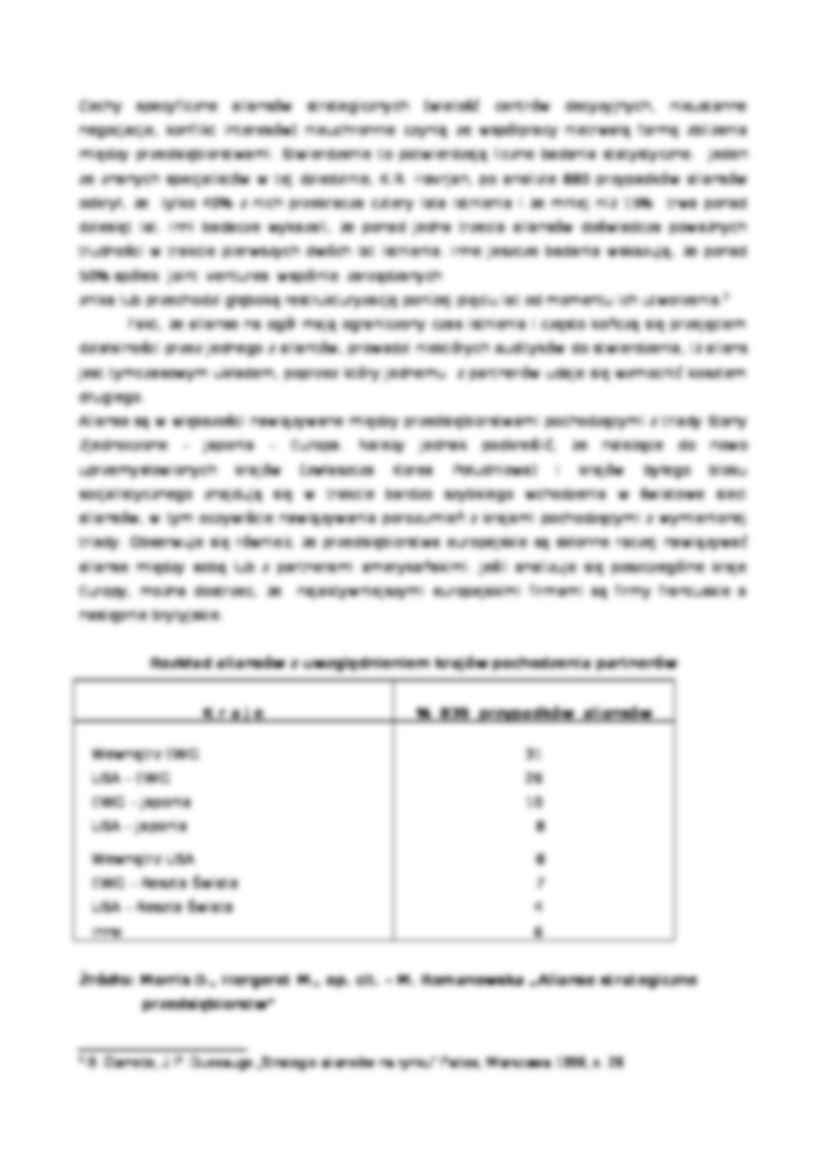 Alianse strategiczne - badania aliansów przedsiębiorstw  - strona 2