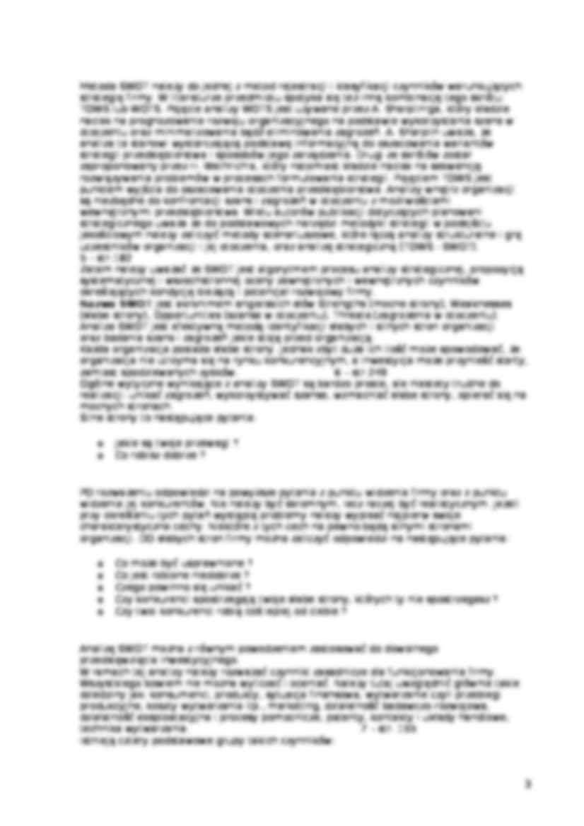 Analiza SWOT teoria - strona 3