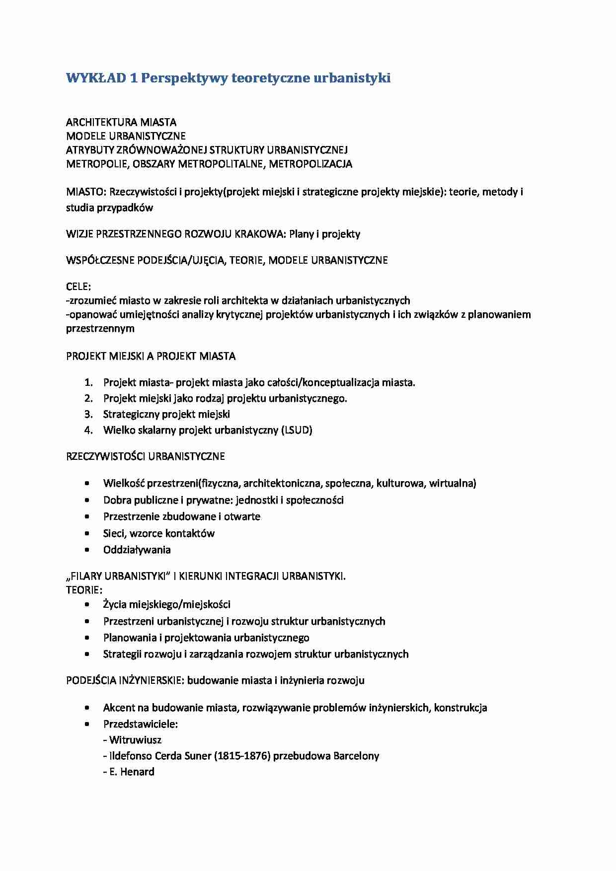 Teoria budowy miast - strona 1