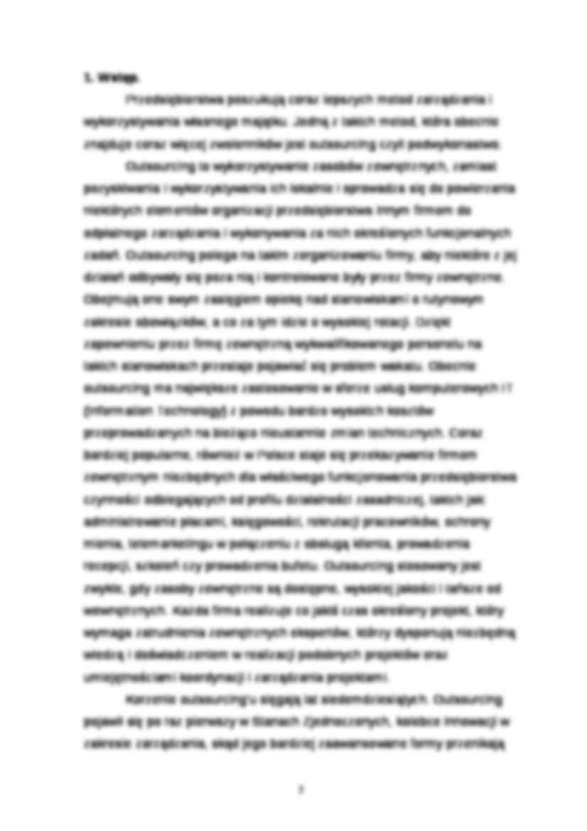 Outsourcing - zagadnienia - strona 2