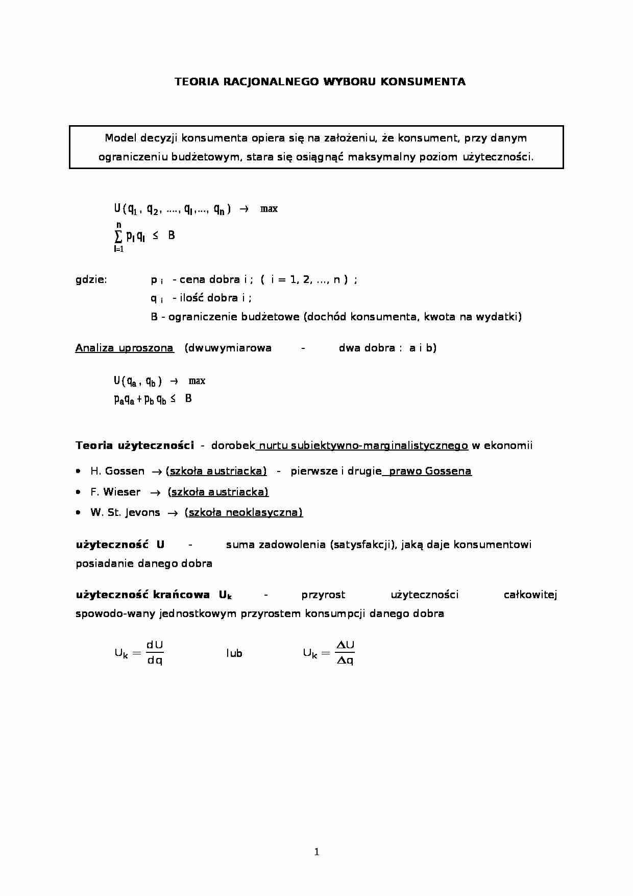 Wybór konsumenta - strona 1
