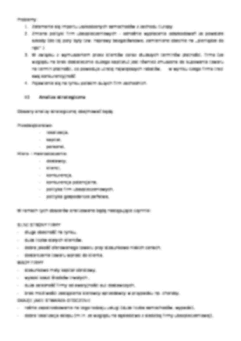 Strategia rozwoju przedsiębiorstwa Auto Lak - strona 3