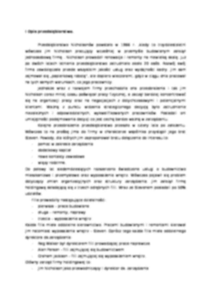 Strategia rozwoju przedsiębiorstwa J i S Nicholson - strona 3