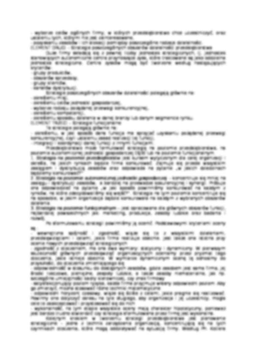 Strategia w zarządzaniu - teoria - strona 2