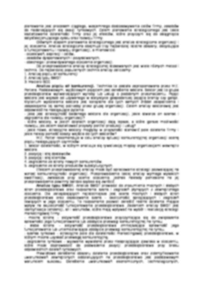 Strategia w zarządzaniu - teoria - strona 3