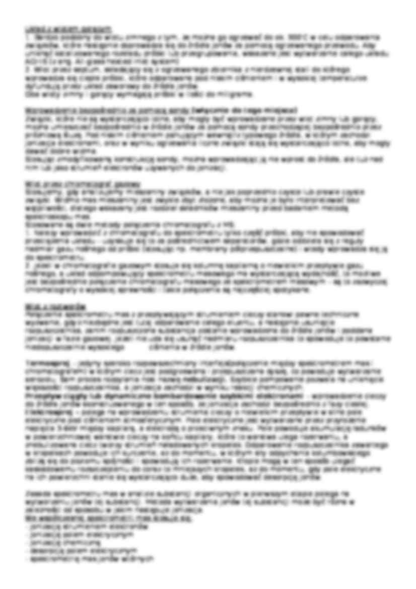 chemiczna analiza instrumentalna - spektometria - strona 2