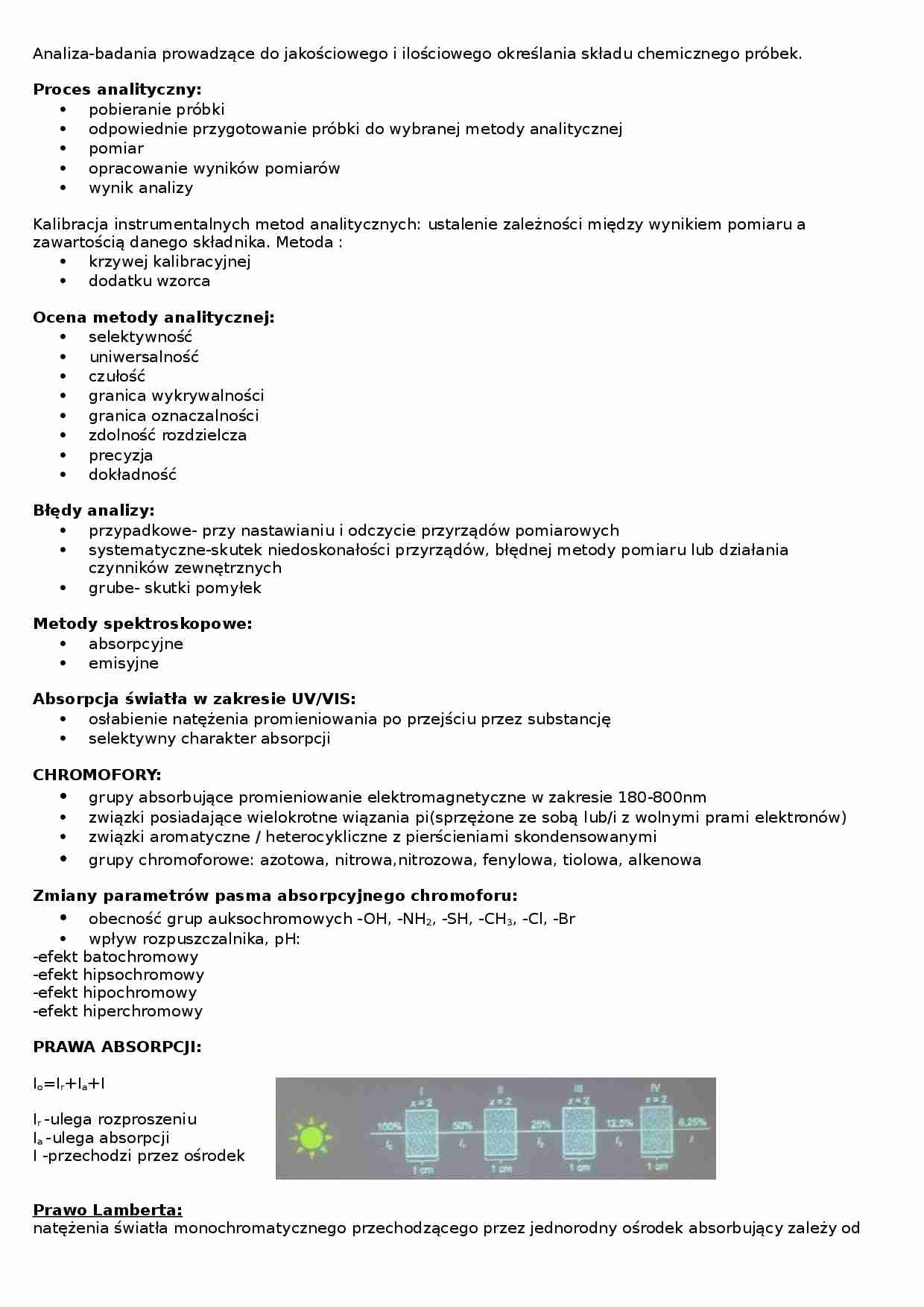 chemiczna analiza instrumentalna - wst_p do analizy - strona 1