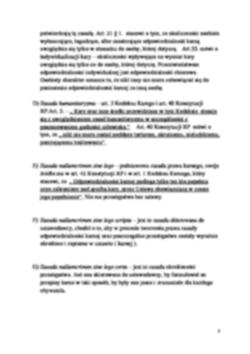 Protokół z ćwiczeń- prawo karne - strona 2