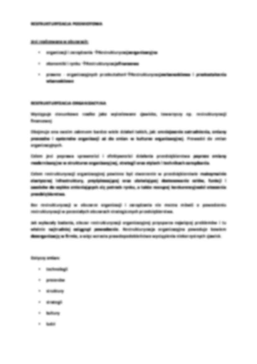 restrukturyzacja - płynność finansowa - strona 3