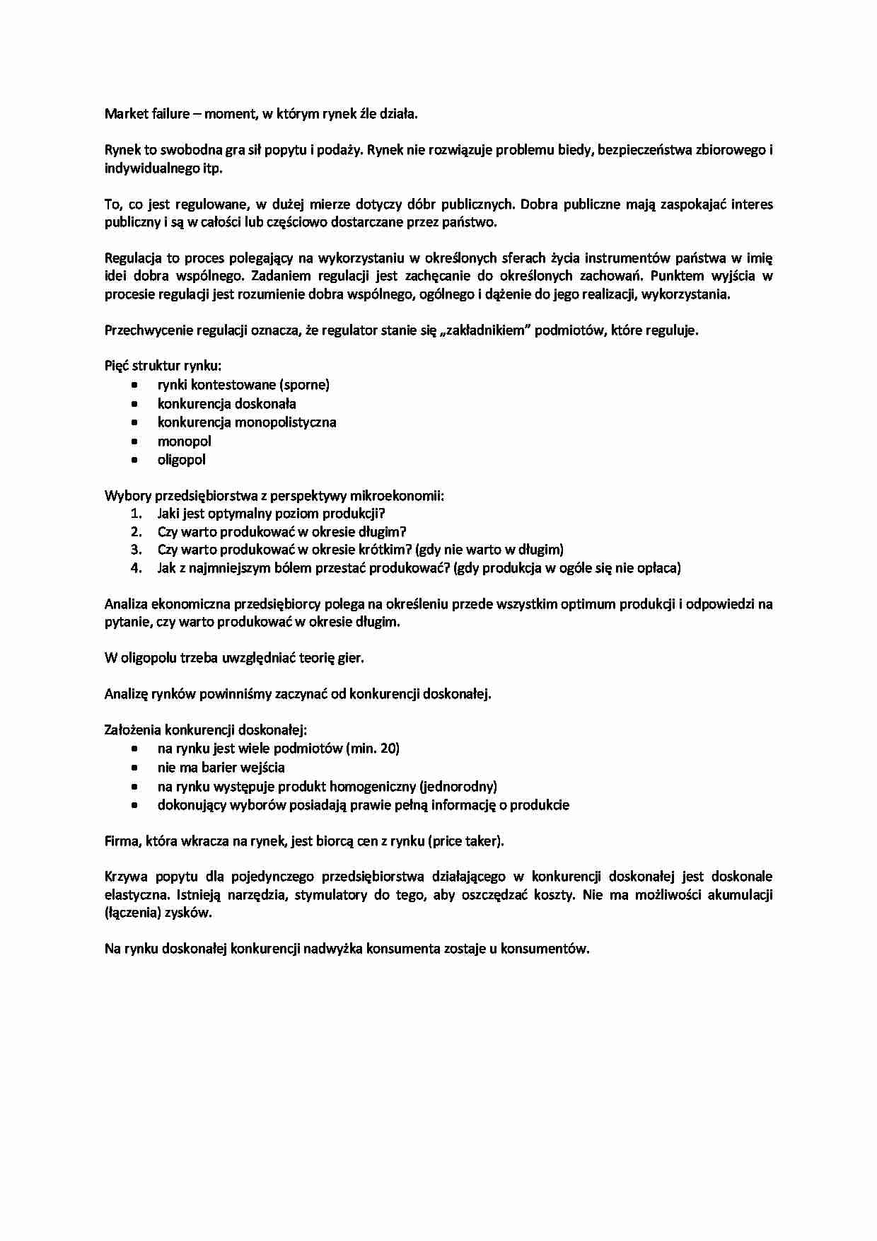 Rynek - ekonomia menedzerska - strona 1