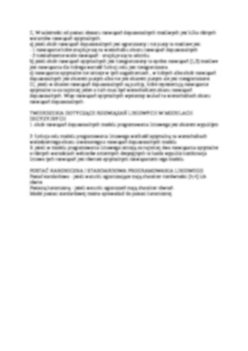 badania operacyjneteoria - Model decyzyjny - strona 3