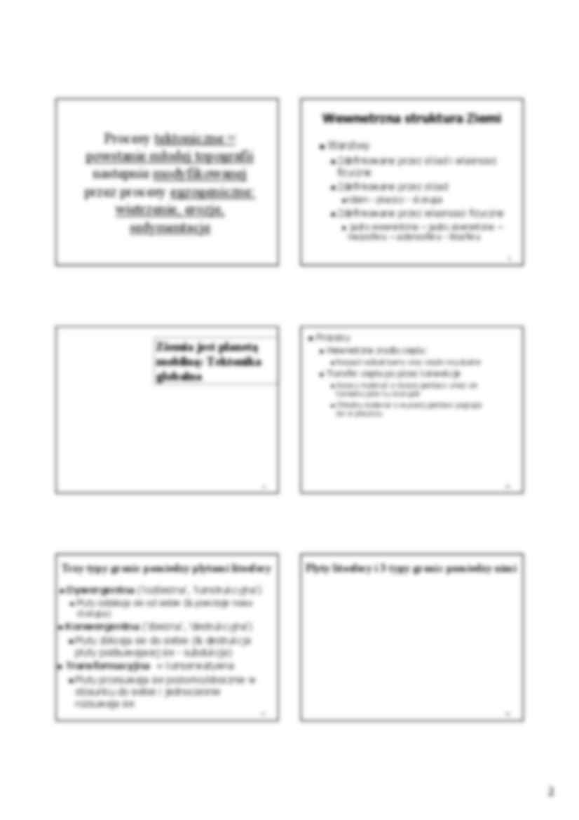 Geologia Ogólna - Procesy egzogeniczne - strona 2