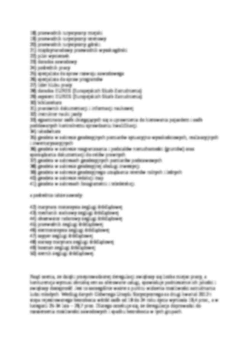 planowanie rozwoju regionalnego, Deregulacja zawodów - strona 2