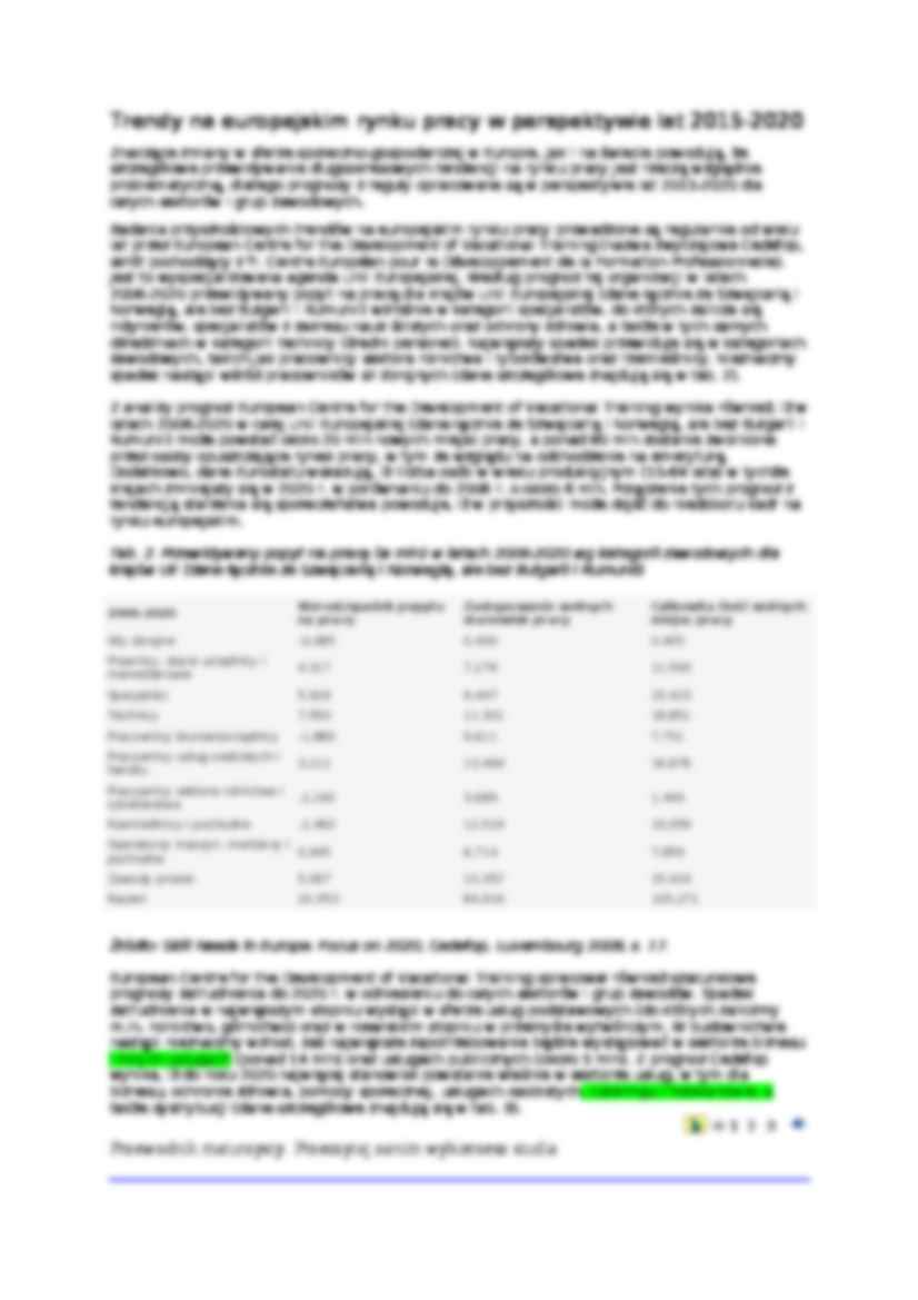 planowanie rozwoju regionalnego, Zawody przyszłości - strona 3