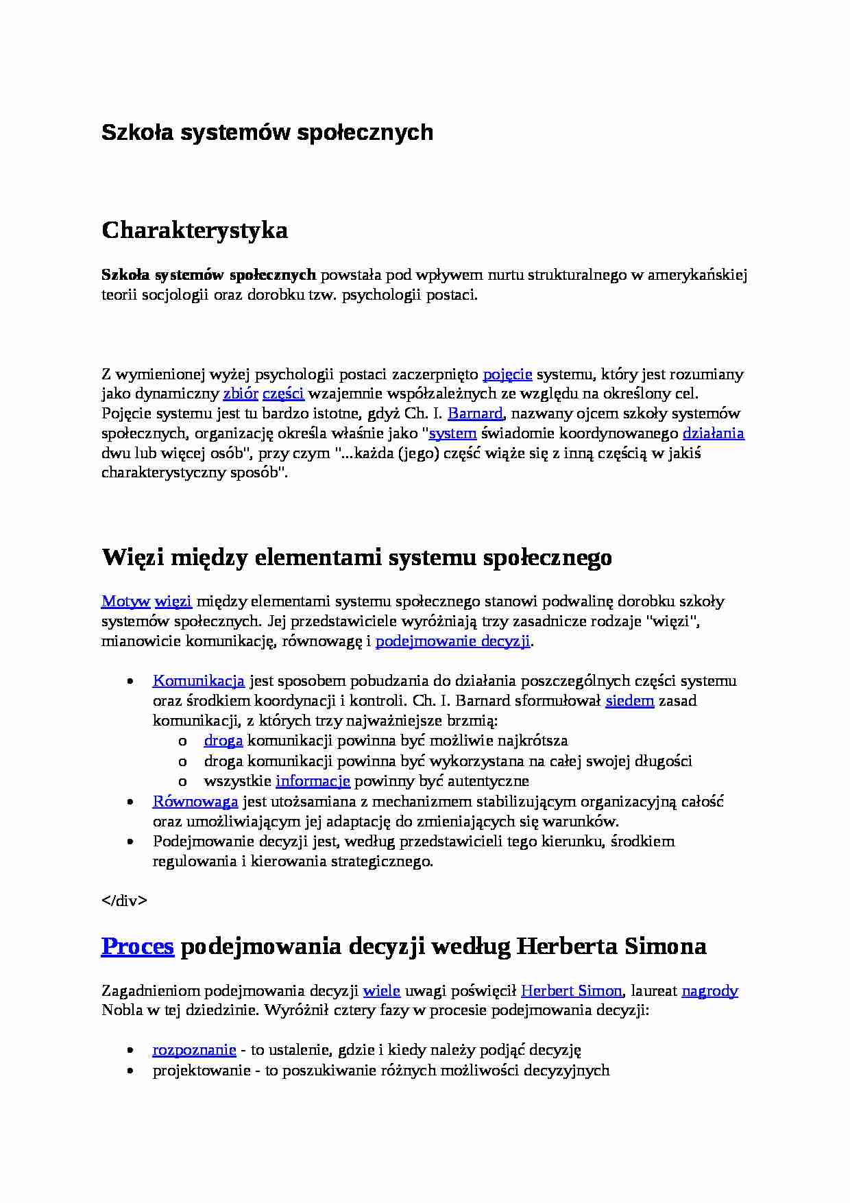 Szkoła systemów społecznych - strona 1