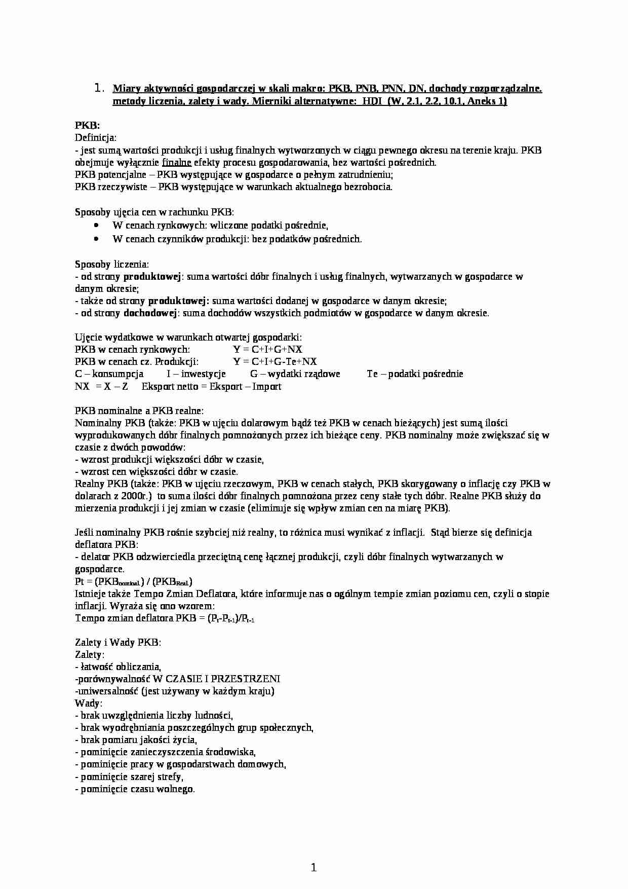 Mierniki makroekonomiczne - strona 1
