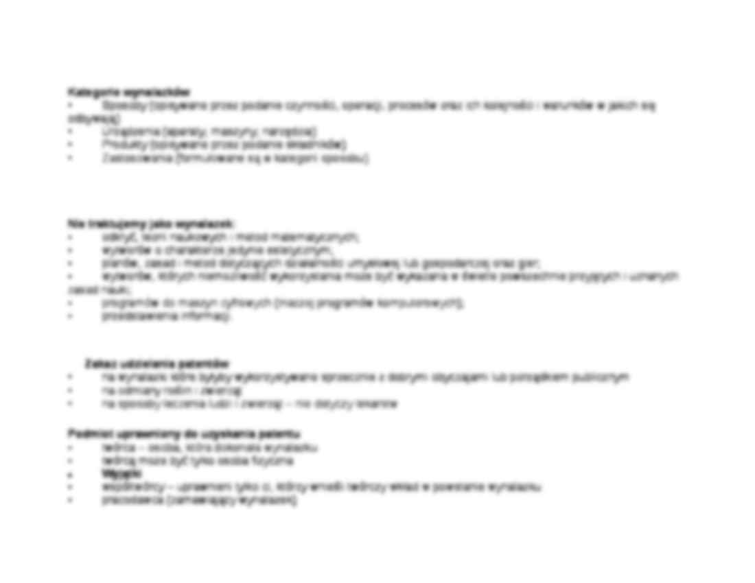 Prawo własności przemysłowej - Wynalazek - strona 2