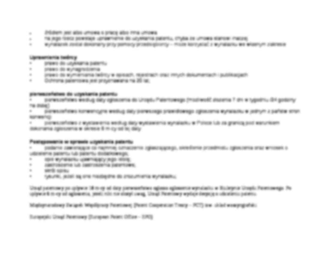 Prawo własności przemysłowej - Wynalazek - strona 3