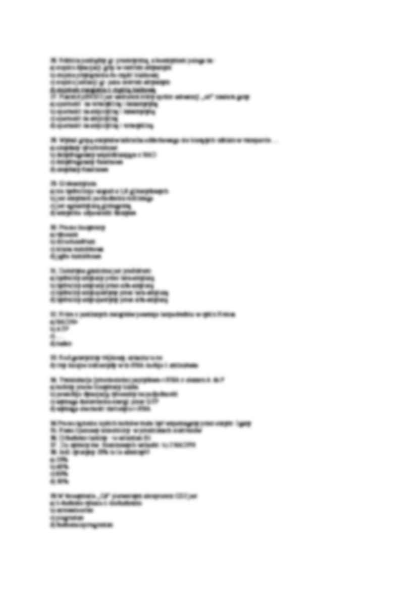 biochemia, Testy przykładowe cz2 - strona 3