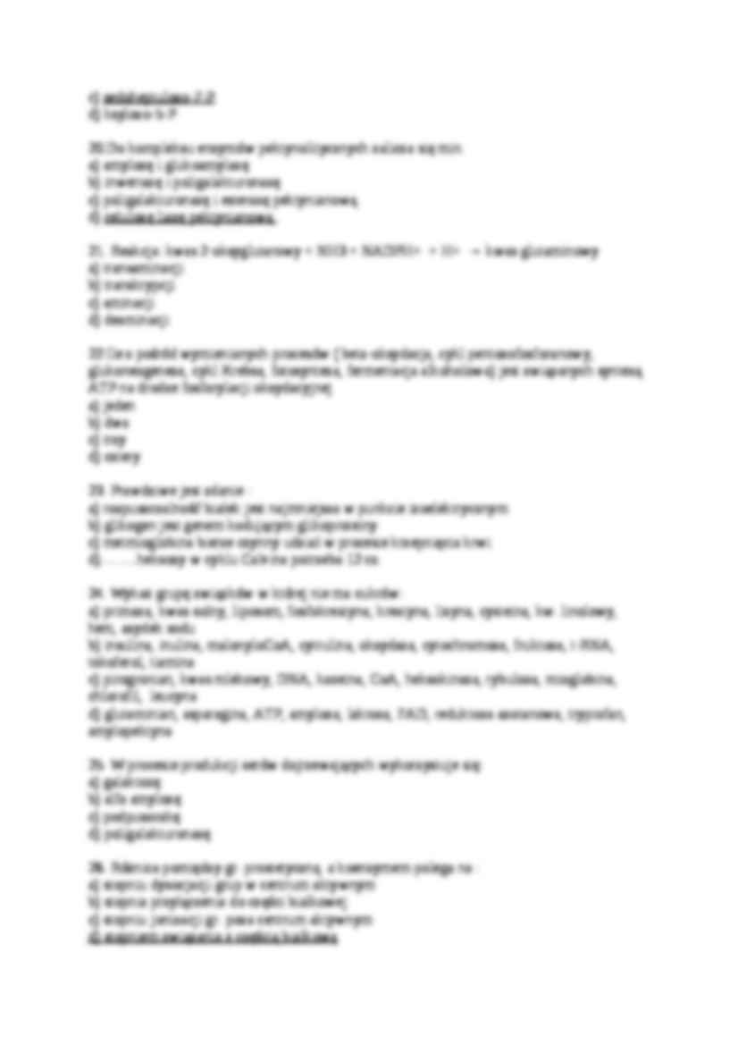 biochemia, Testy przykładowe cz3 - strona 3