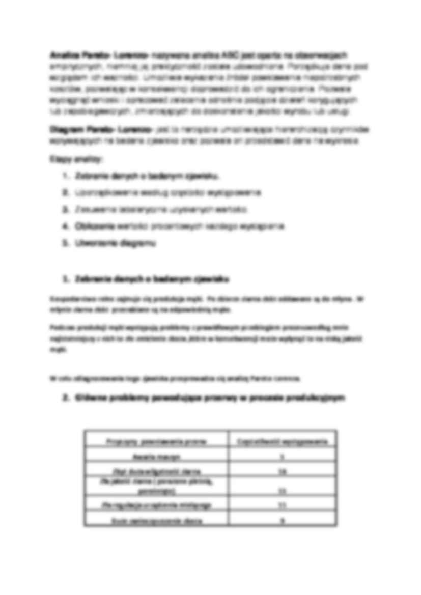 Analiza Pareto Lorenza - Kontrola bezpieczeństwa  - strona 2