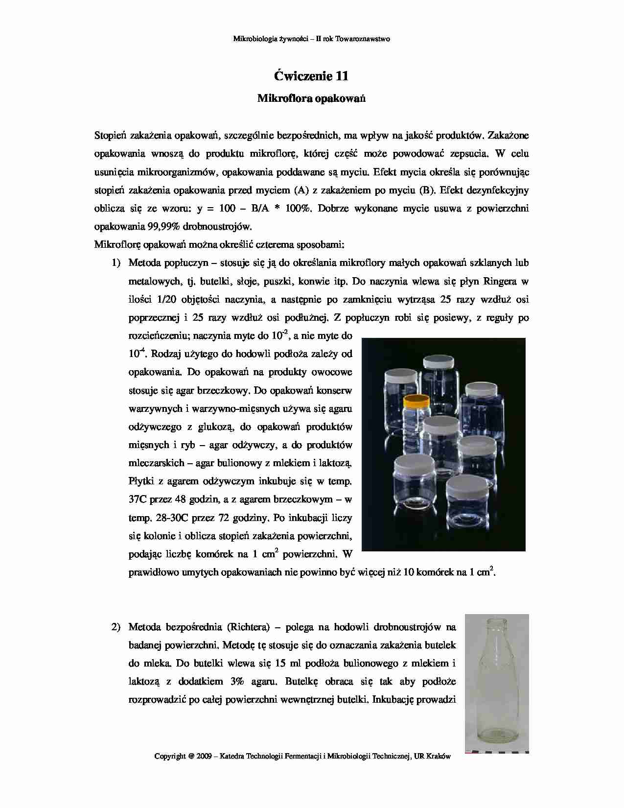 Mikroflora opakowań - strona 1