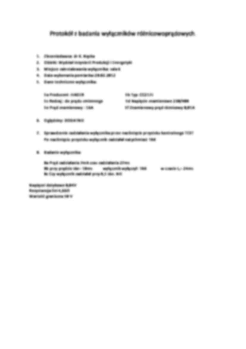 Badanie wyłączników różnicowoprądowych. - strona 2