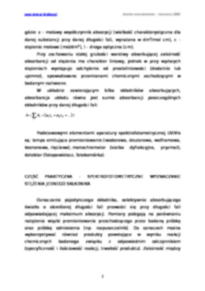 SPEKTROFOTOMETRIA UV/VIS - strona 2