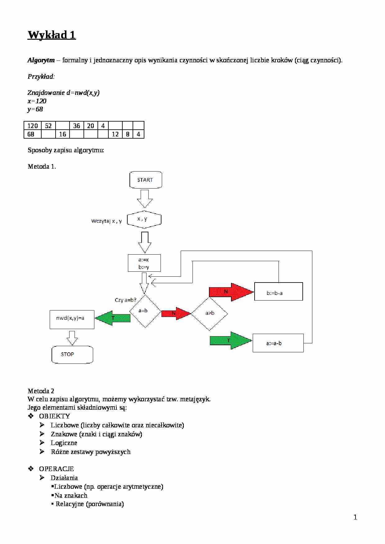 programowanie - wyklady informatyka - strona 1