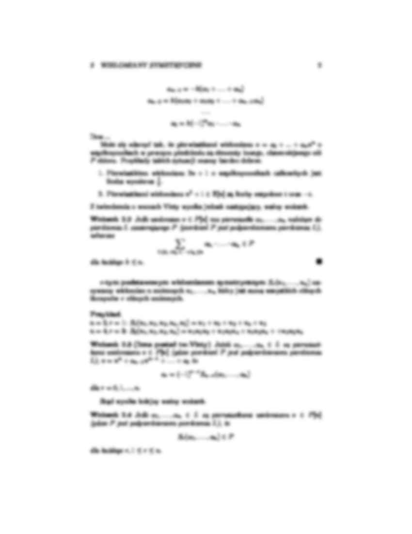 Twierdzenie o wielomianach symetrycznych - strona 2