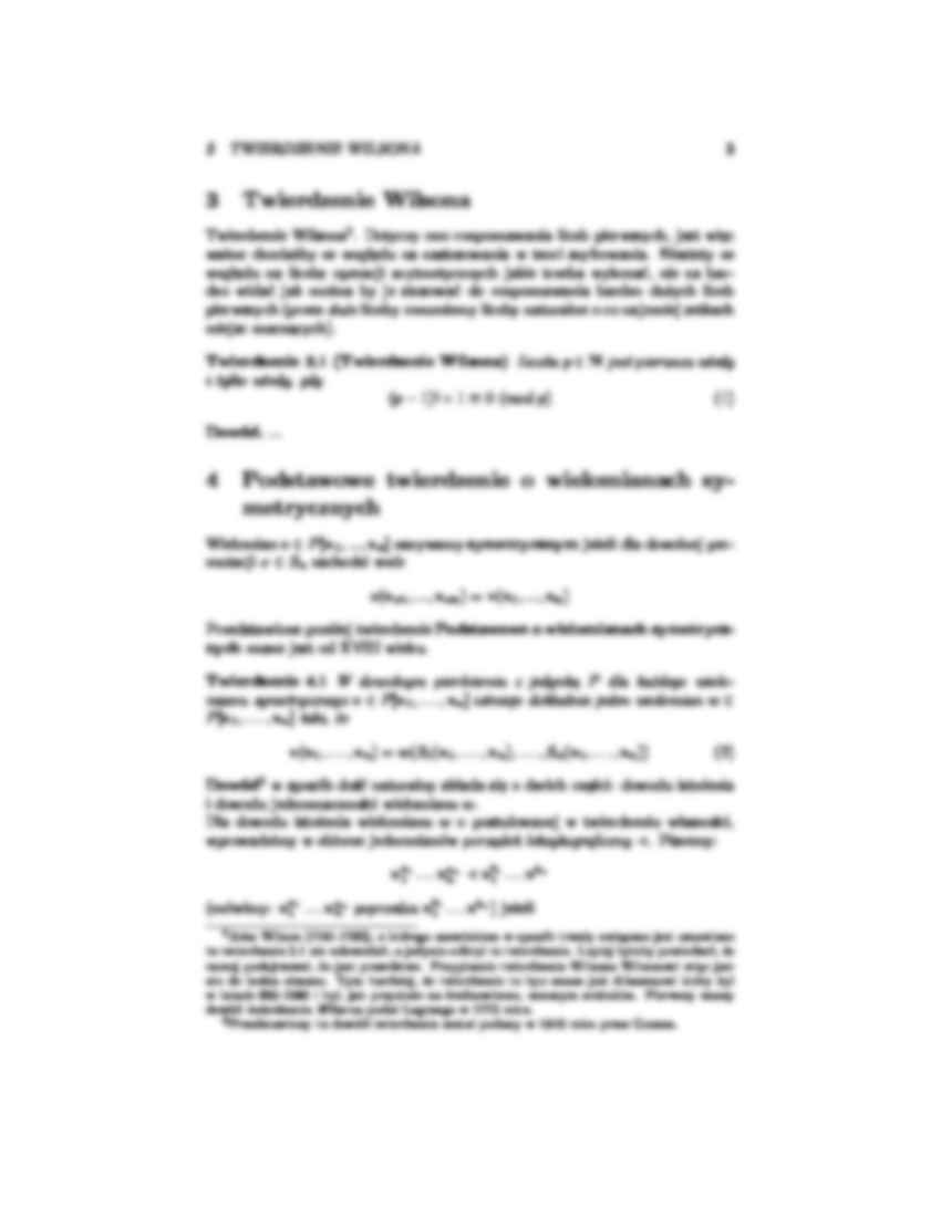 Twierdzenie o wielomianach symetrycznych - strona 3