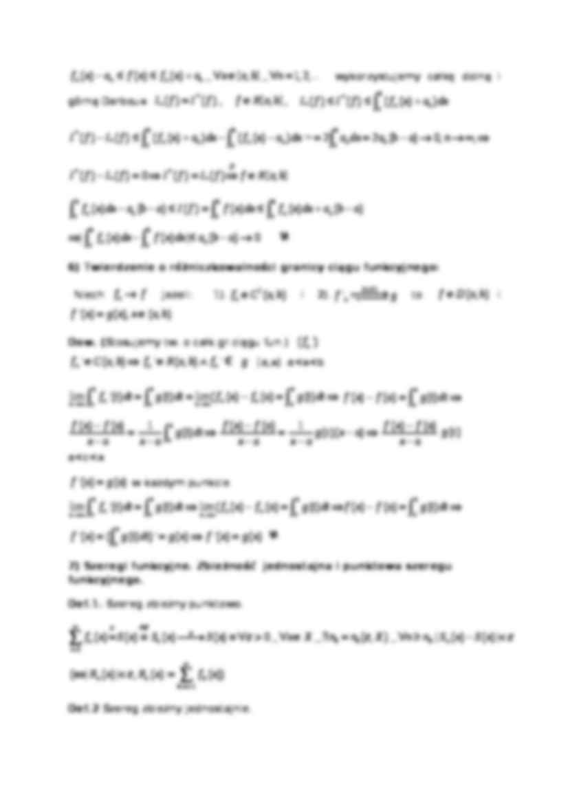 Ciągi funkcyjne. Zbieżność punktowa i jednostajna - strona 3