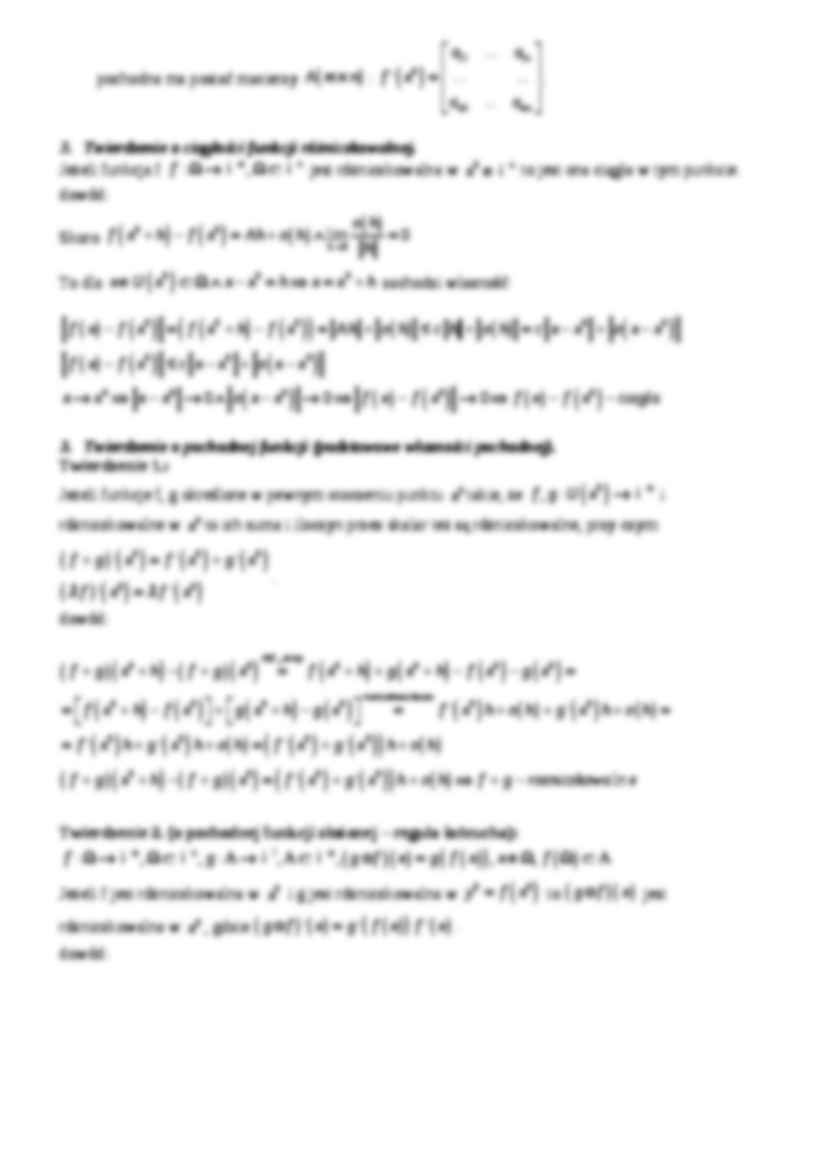 Funkcje wielu zmiennych. Różniczkowanie - strona 2