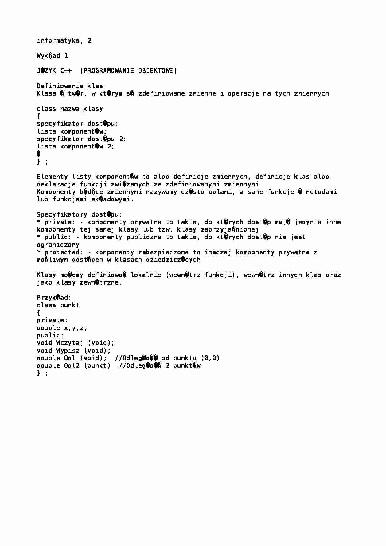 język c++ - strona 1