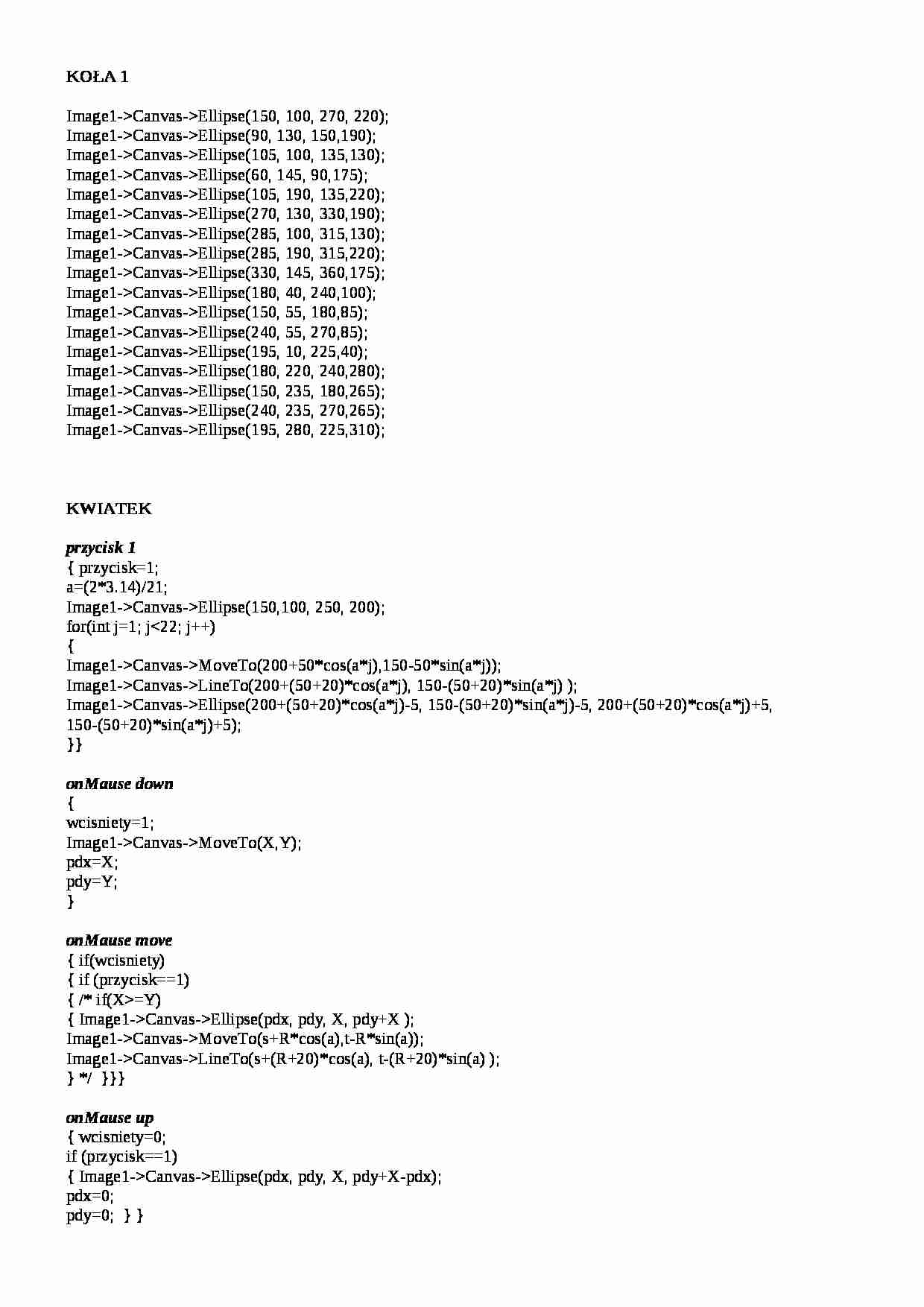 informatyka, zadania graficzne - strona 1