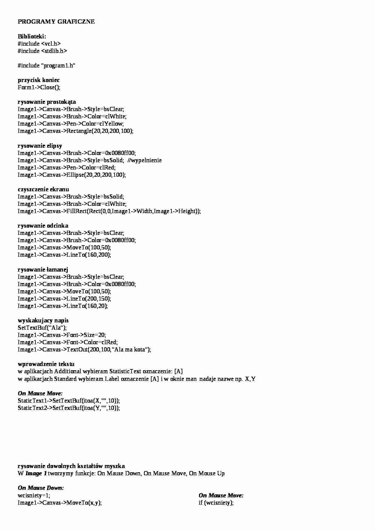informatyka, programy graficzne - strona 1