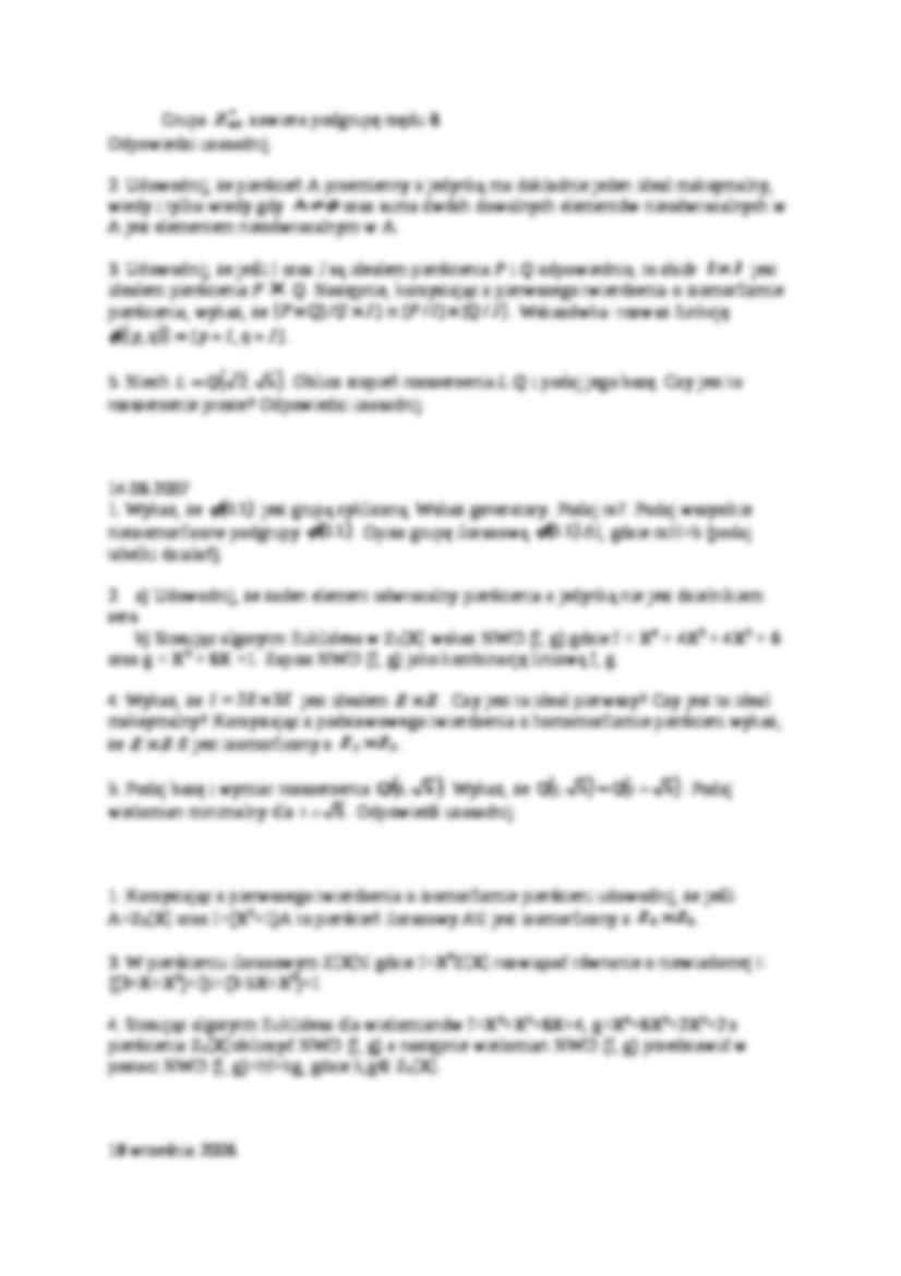 programowanie, algebra  zagadnienia na egzamin - strona 2