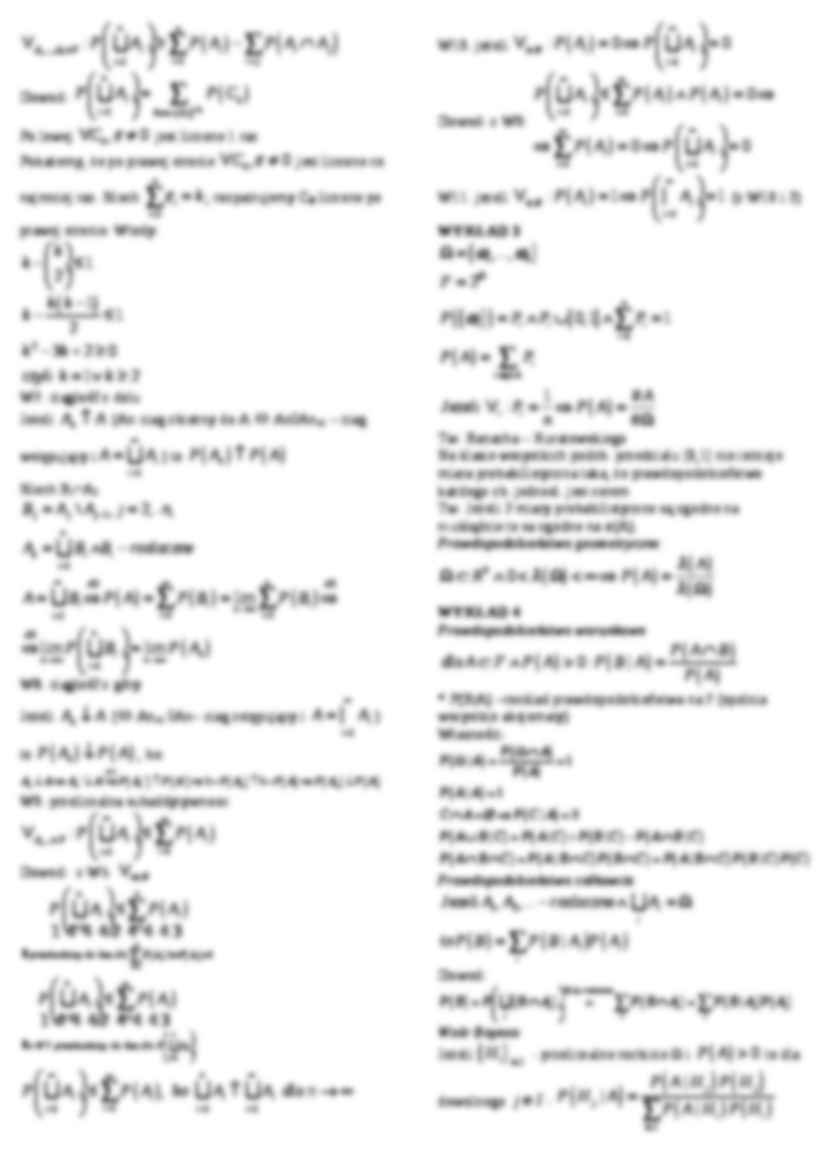 zdarzenia losowe wykłady - strona 2