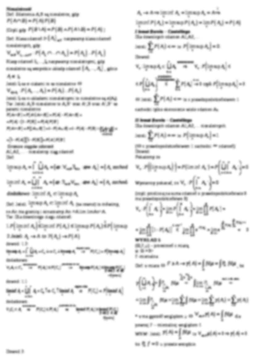 zdarzenia losowe wykłady - strona 3